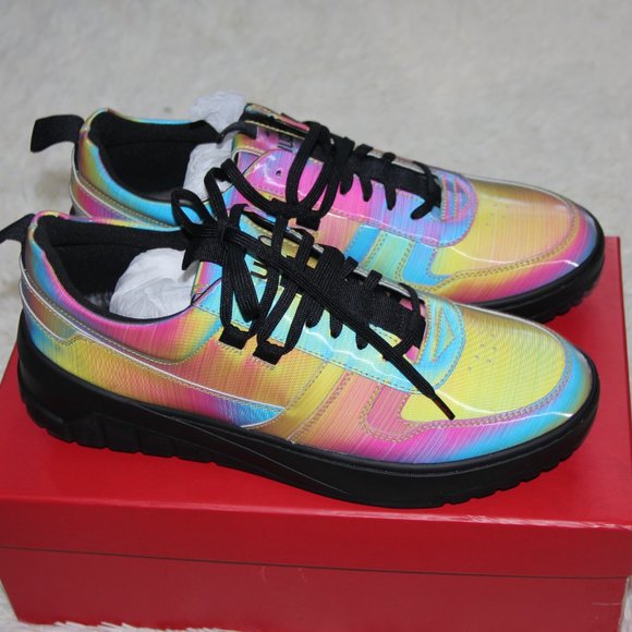 Hugo Multicolor Iridescent Madison Tennis Sneakers - Picture 6 of 6
